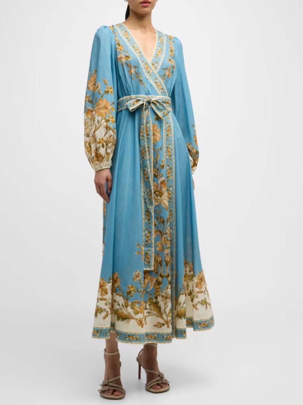 Zimmermann Chintz Wrap Midi Dress - Size 3